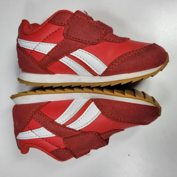 Reebok Classic Retro Running Kids Infant Toddler Baby Shoes Sneakers Size 5 Red - Picture 3 of 9